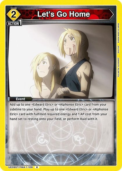 Let's Go Home, UE09ST: FULLMETAL ALCHEMIST Starter Deck UE09ST/FMA-1-109