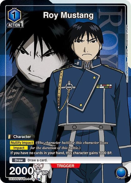 Roy Mustang (111) (R*), UE09ST: FULLMETAL ALCHEMIST Starter Deck UE09ST/FMA-1-111