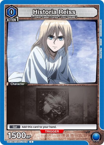 Historia Reiss (019) (Box Topper Foil), UE10BT: Attack on Titan UE10BT/AOT-1-019