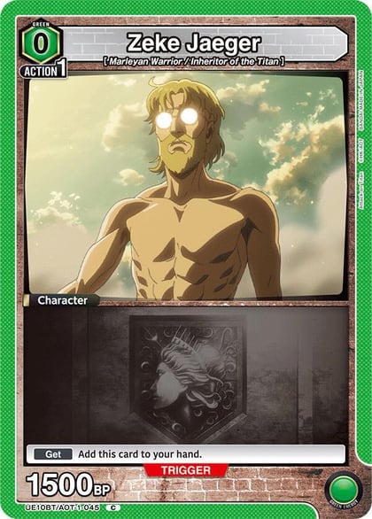 Zeke Jaeger (045) (Box Topper Foil), UE10BT: Attack on Titan UE10BT/AOT-1-045