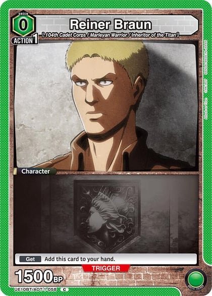 Reiner Braun (058), UE10BT: Attack on Titan UE10BT/AOT-1-058
