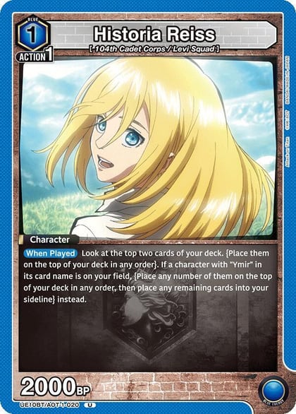 Historia Reiss (020), UE10BT: Attack on Titan UE10BT/AOT-1-020