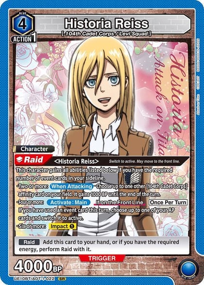 Historia Reiss (022), UE10BT: Attack on Titan UE10BT/AOT-1-022