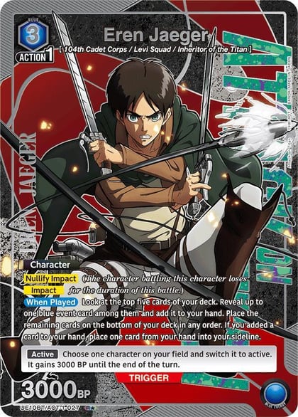 Eren Jaeger (027) (R*), UE10BT: Attack on Titan UE10BT/AOT-1-027