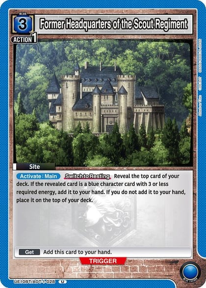 Former Headquarters of the Scout Regiment, UE10BT: Attack on Titan UE10BT/AOT-1-028