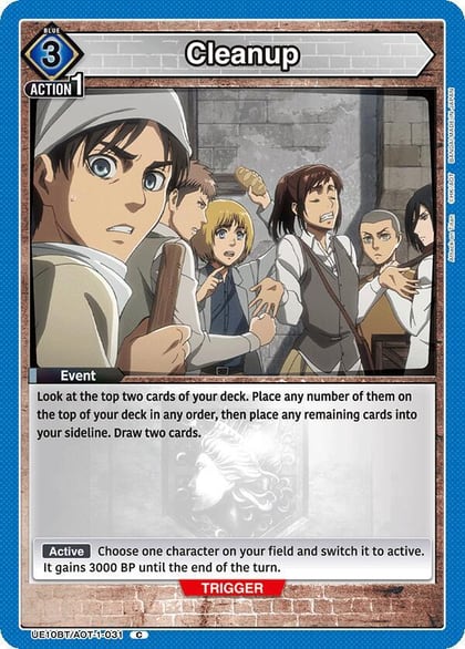 Cleanup, UE10BT: Attack on Titan UE10BT/AOT-1-031