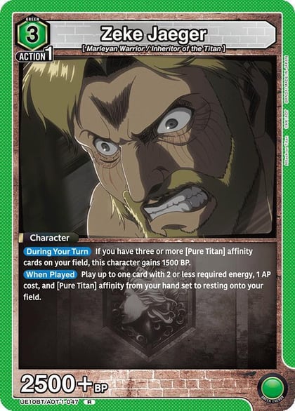 Zeke Jaeger (047), UE10BT: Attack on Titan UE10BT/AOT-1-047