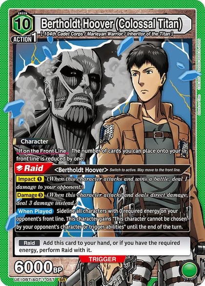 Bertholdt Hoover (Colossal Titan), UE10BT: Attack on Titan UE10BT/AOT-1-057