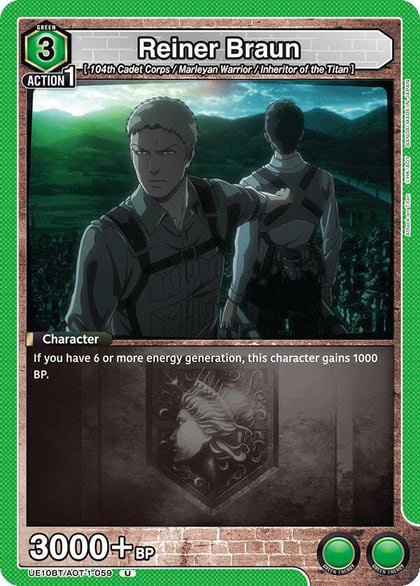 Reiner Braun (059), UE10BT: Attack on Titan UE10BT/AOT-1-059