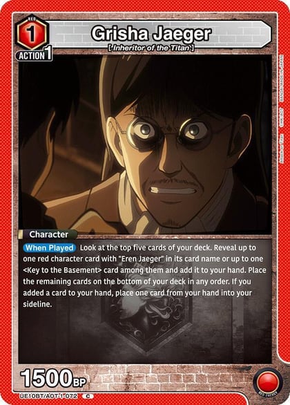 Grisha Jaeger, UE10BT: Attack on Titan UE10BT/AOT-1-072