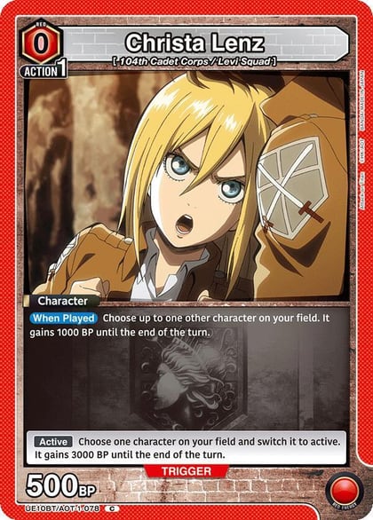 Christa Lenz, UE10BT: Attack on Titan UE10BT/AOT-1-078