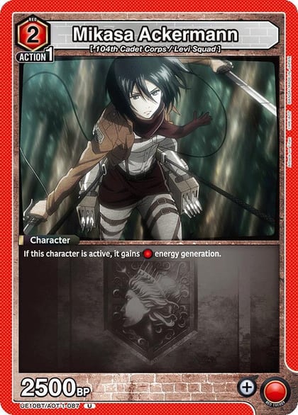 Mikasa Ackermann (087), UE10BT: Attack on Titan UE10BT/AOT-1-087