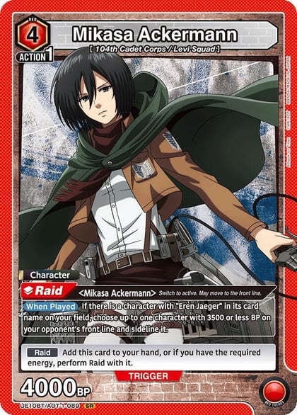 Mikasa Ackermann (089), UE10BT: Attack on Titan UE10BT/AOT-1-089