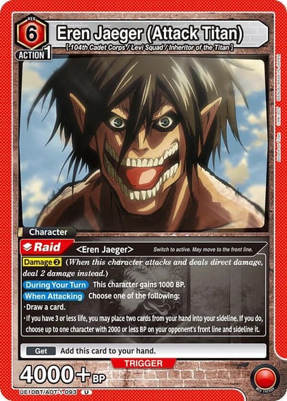 Eren Jaeger (Attack Titan) (093), UE10BT: Attack on Titan UE10BT/AOT-1-093
