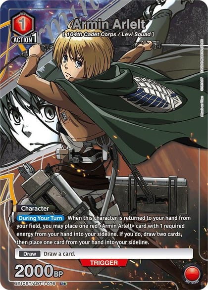 Armin Arlelt (076) (U*), UE10BT: Attack on Titan UE10BT/AOT-1-076