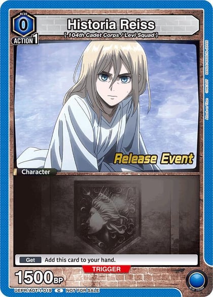 Historia Reiss (019), UE10BT: Attack on Titan Release Event Cards UEPR/AOT-1-019