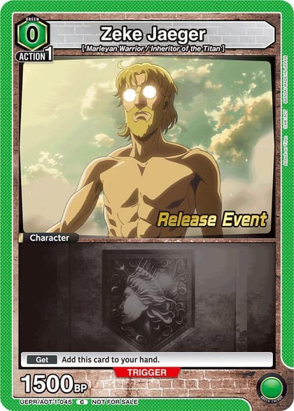 Zeke Jaeger (045), UE10BT: Attack on Titan Release Event Cards UEPR/AOT-1-045