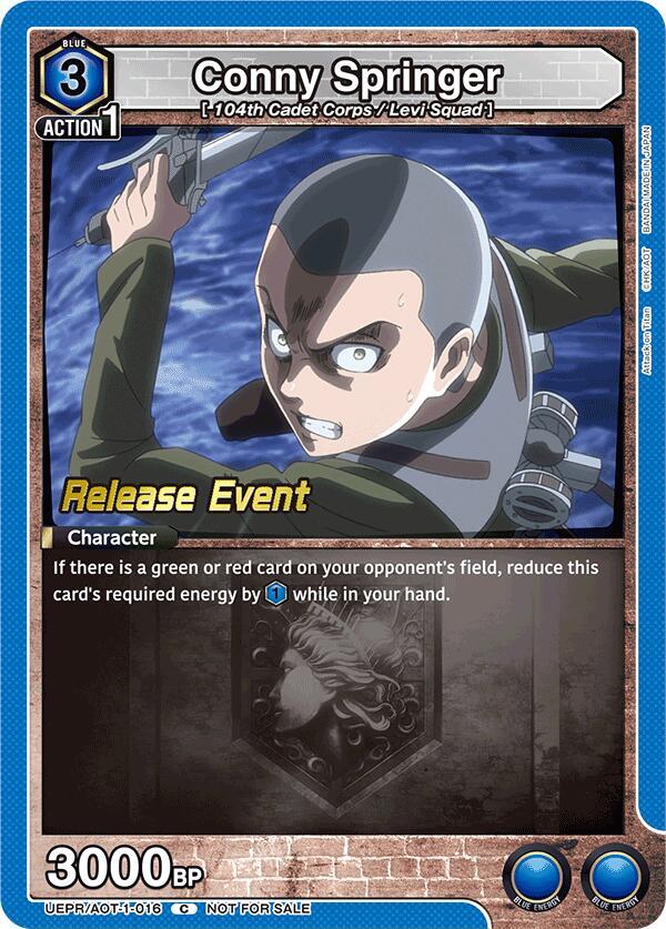 Conny Springer (016), UE10BT: Attack on Titan Release Event Cards UEPR/AOT-1-016