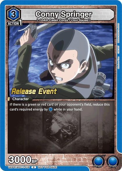 Conny Springer (016), UE10BT: Attack on Titan Release Event Cards UEPR/AOT-1-016