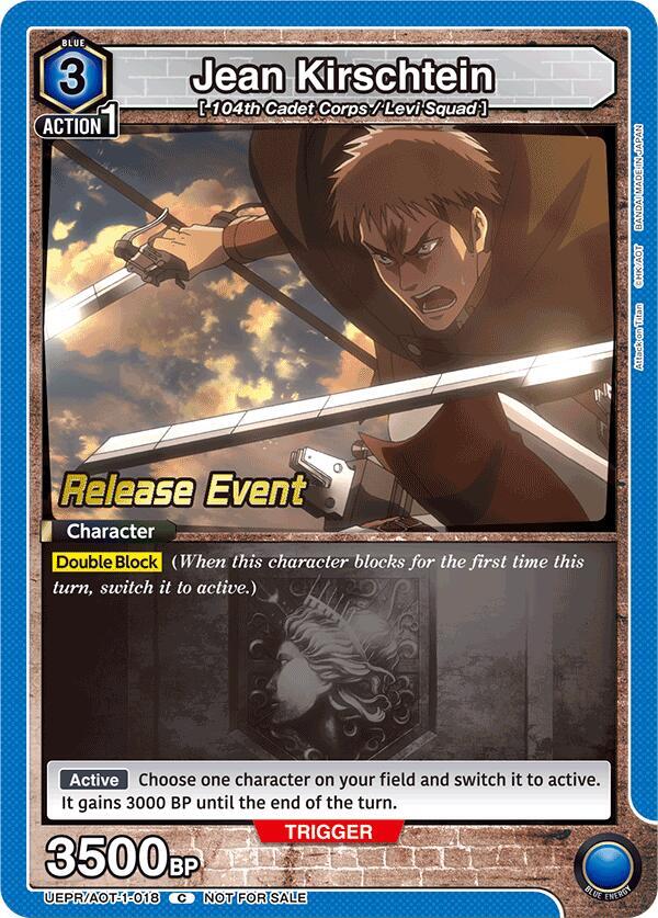 Jean Kirschtein (018), UE10BT: Attack on Titan Release Event Cards UEPR/AOT-1-018