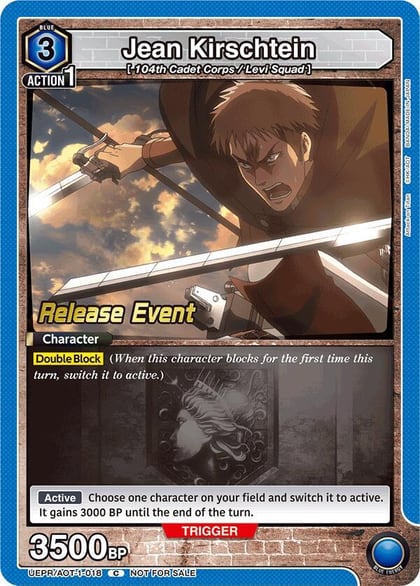 Jean Kirschtein (018), UE10BT: Attack on Titan Release Event Cards UEPR/AOT-1-018