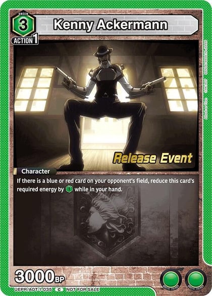 Kenny Ackermann (035), UE10BT: Attack on Titan Release Event Cards UEPR/AOT-1-035