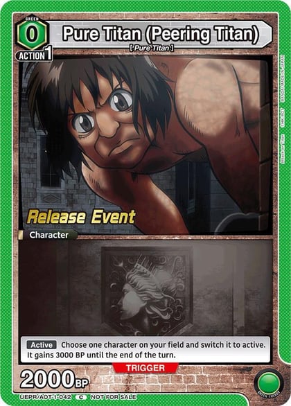 Pure Titan (Peering Titan), UE10BT: Attack on Titan Release Event Cards UEPR/AOT-1-042
