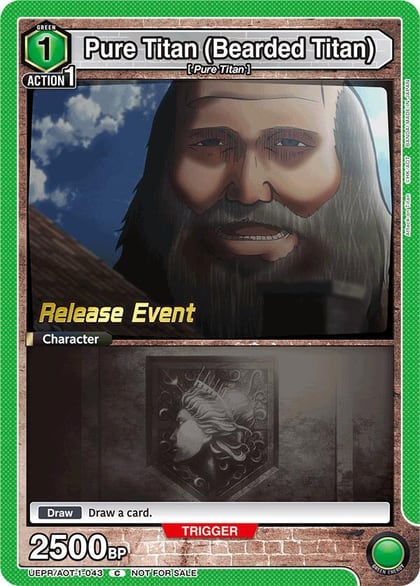 Pure Titan (Bearded Titan), UE10BT: Attack on Titan Release Event Cards UEPR/AOT-1-043