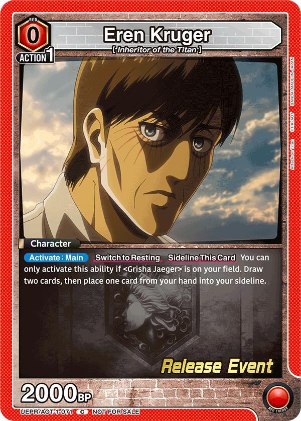 Eren Kruger, UE10BT: Attack on Titan Release Event Cards UEPR/AOT-1-071