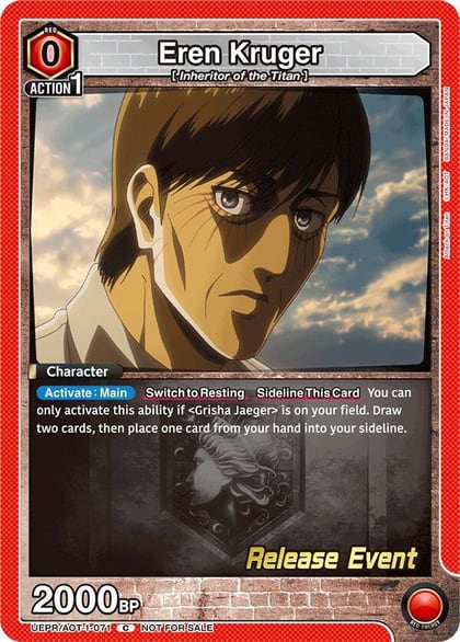 Eren Kruger, UE10BT: Attack on Titan Release Event Cards UEPR/AOT-1-071