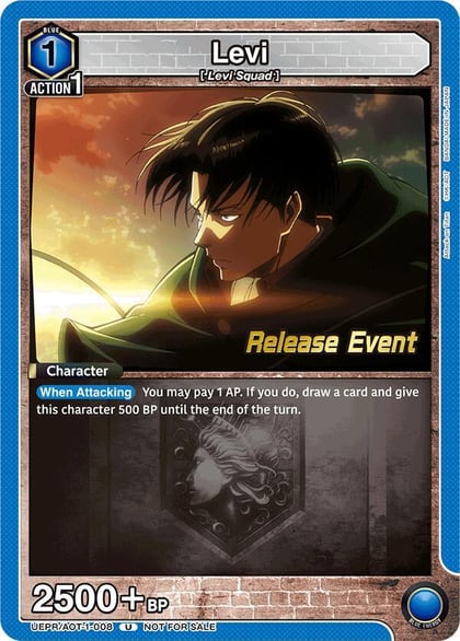 Levi (008), UE10BT: Attack on Titan Release Event Cards UEPR/AOT-1-008