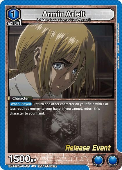 Armin Arlelt (015), UE10BT: Attack on Titan Release Event Cards UEPR/AOT-1-015