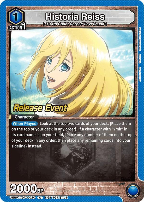 Historia Reiss (020), UE10BT: Attack on Titan Release Event Cards UEPR/AOT-1-020