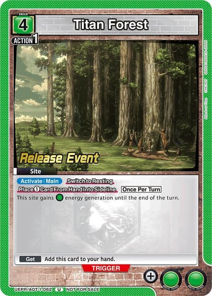 Titan Forest, UE10BT: Attack on Titan Release Event Cards UEPR/AOT-1-062