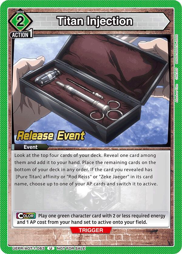 Titan Injection, UE10BT: Attack on Titan Release Event Cards UEPR/AOT-1-063