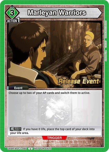 Marleyan Warriors, UE10BT: Attack on Titan Release Event Cards UEPR/AOT-1-065