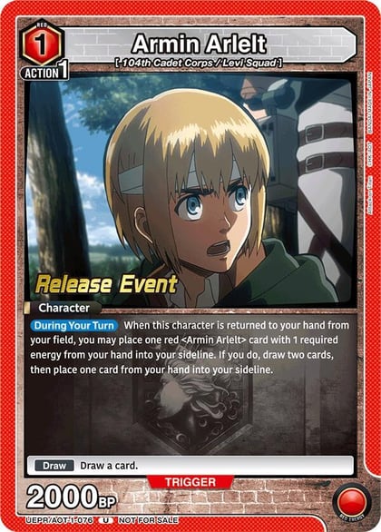 Armin Arlelt (076), UE10BT: Attack on Titan Release Event Cards UEPR/AOT-1-076