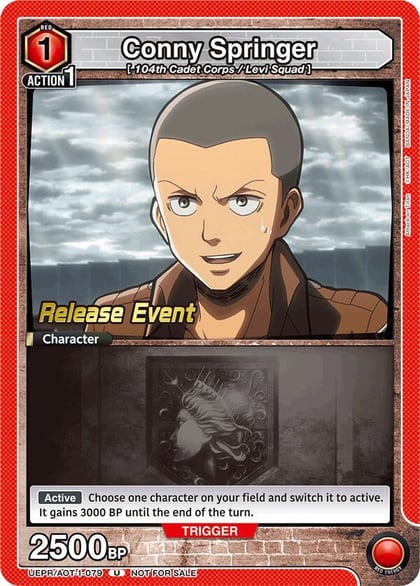 Conny Springer (079), UE10BT: Attack on Titan Release Event Cards UEPR/AOT-1-079