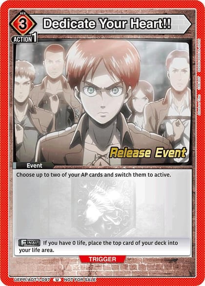 Dedicate Your Heart!!, UE10BT: Attack on Titan Release Event Cards UEPR/AOT-1-097