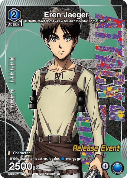 Eren Jaeger (Release Event Participation), UE10BT: Attack on Titan Release Event Cards UEPR/AOT-1-026