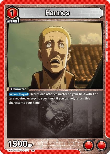 Hannes, UE10ST: Attack on Titan Starter Deck UE10ST/AOT-1-070