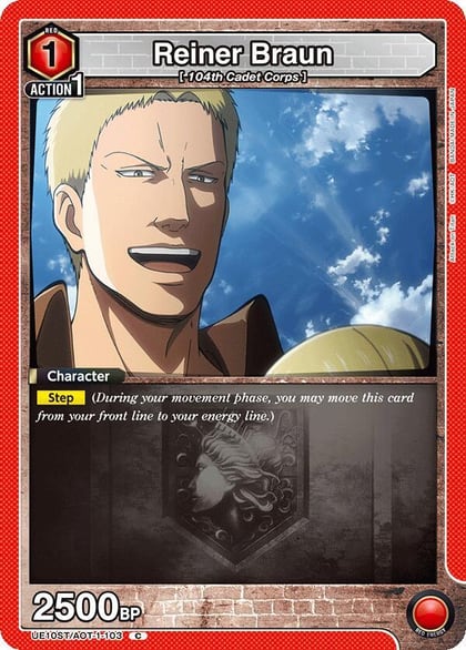 Reiner Braun, UE10ST: Attack on Titan Starter Deck UE10ST/AOT-1-103