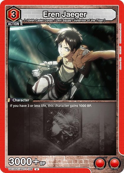 Eren Jaeger (106), UE10ST: Attack on Titan Starter Deck UE10ST/AOT-1-106
