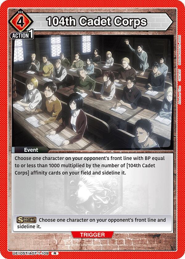 104th Cadet Corps, UE10ST: Attack on Titan Starter Deck UE10ST/AOT-1-109