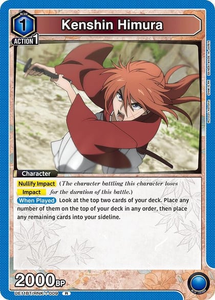 Kenshin Himura (009), UE11BT: Rurouni Kenshin UE11BT/RNK-1-009