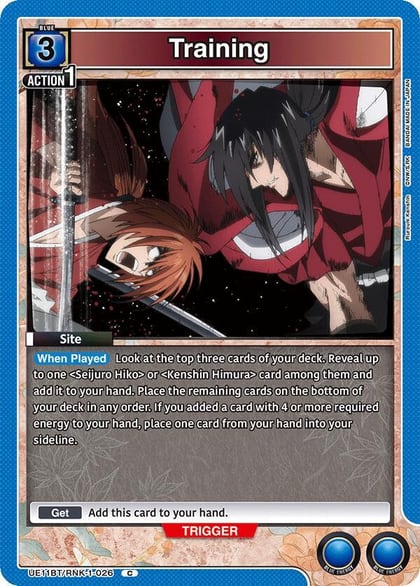 Training, UE11BT: Rurouni Kenshin UE11BT/RNK-1-026