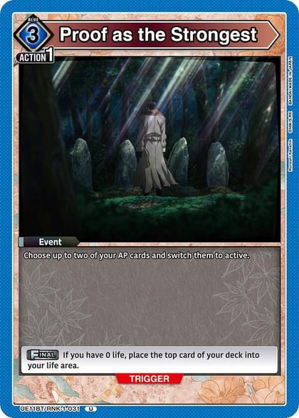 Proof as the Strongest, UE11BT: Rurouni Kenshin UE11BT/RNK-1-031