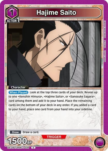 Hajime Saito (036), UE11BT: Rurouni Kenshin UE11BT/RNK-1-036