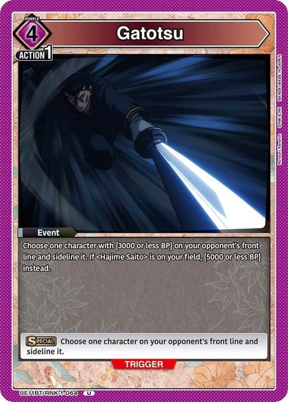 Gatotsu, UE11BT: Rurouni Kenshin UE11BT/RNK-1-064