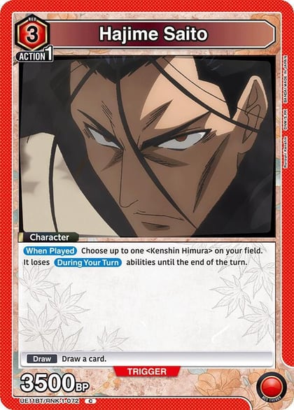 Hajime Saito (072), UE11BT: Rurouni Kenshin UE11BT/RNK-1-072